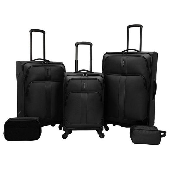 Skyline Bags Skyline Softside 5pc Spinner Luggage Set Black Poshmark